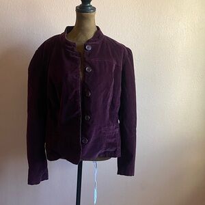 St. John's Bay Deep Purple Corduroy 
Blazer